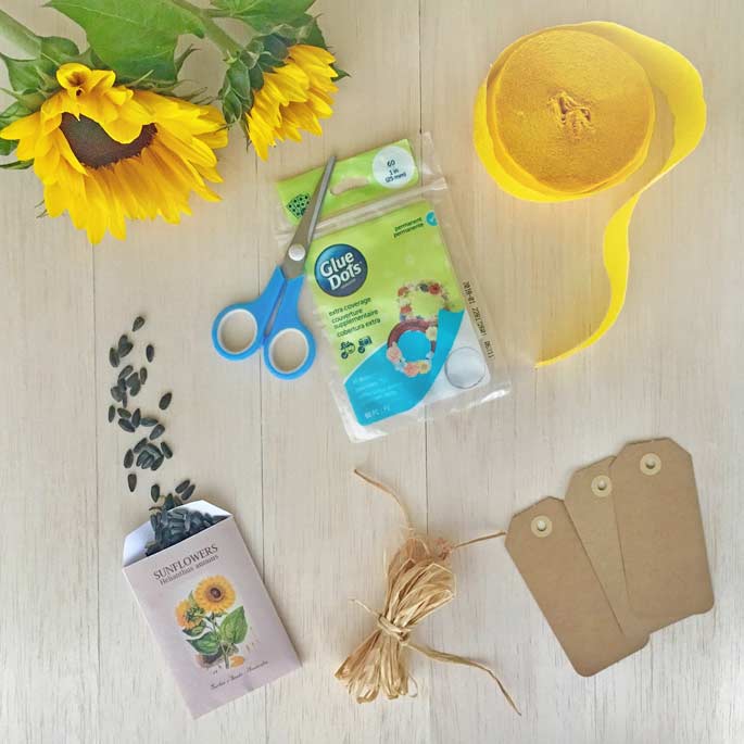 Sunflower Seed Gift Tags - Gather Your Materials