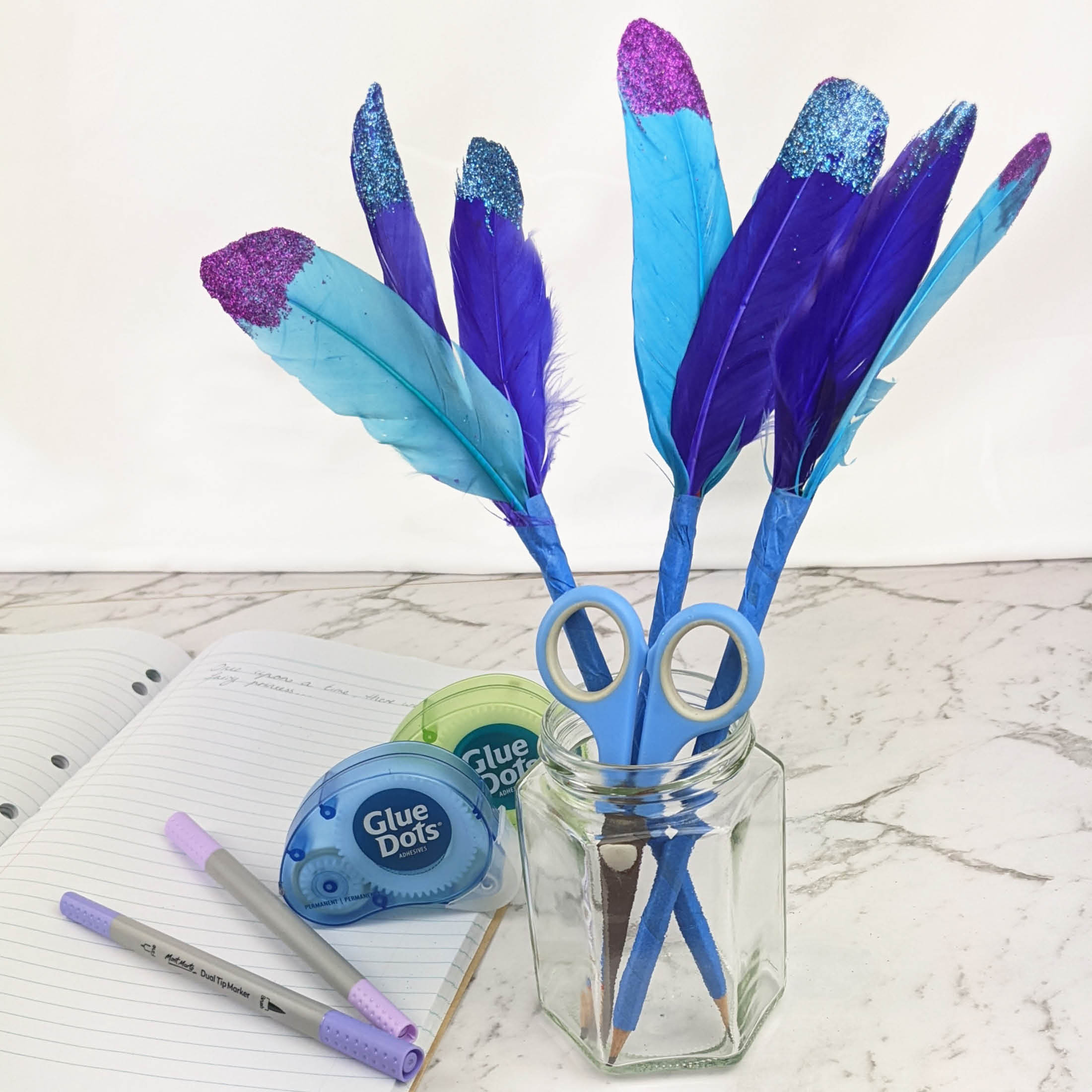 DIY Harry Potter Quill Pen - Over the Rainbow and Back